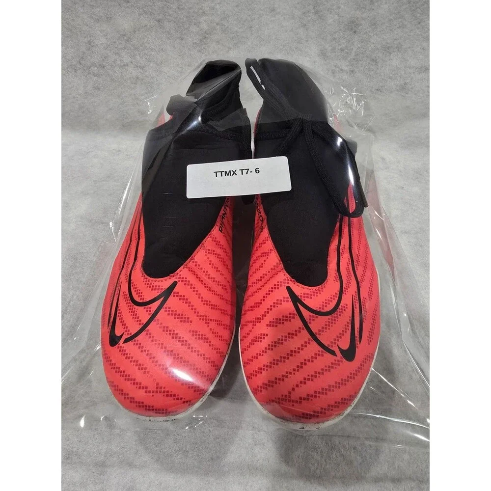Nike Phantom GX Club DF MG Soccer Cleats Crimson/Black Size 8.5 - Great Studs